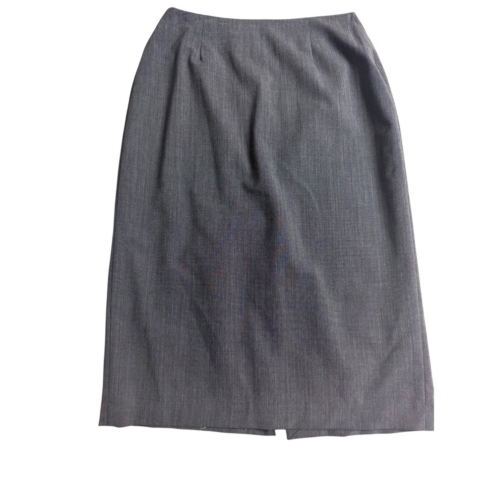 Harold's Made in Italy Gray Wool Blend Pencil Skirt Size 2 Office Career Wear